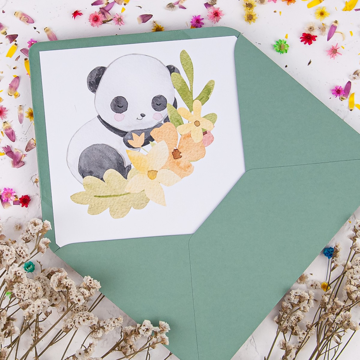 Zaproszenia na Urodziny dla dziecka z pandą - Little Panda